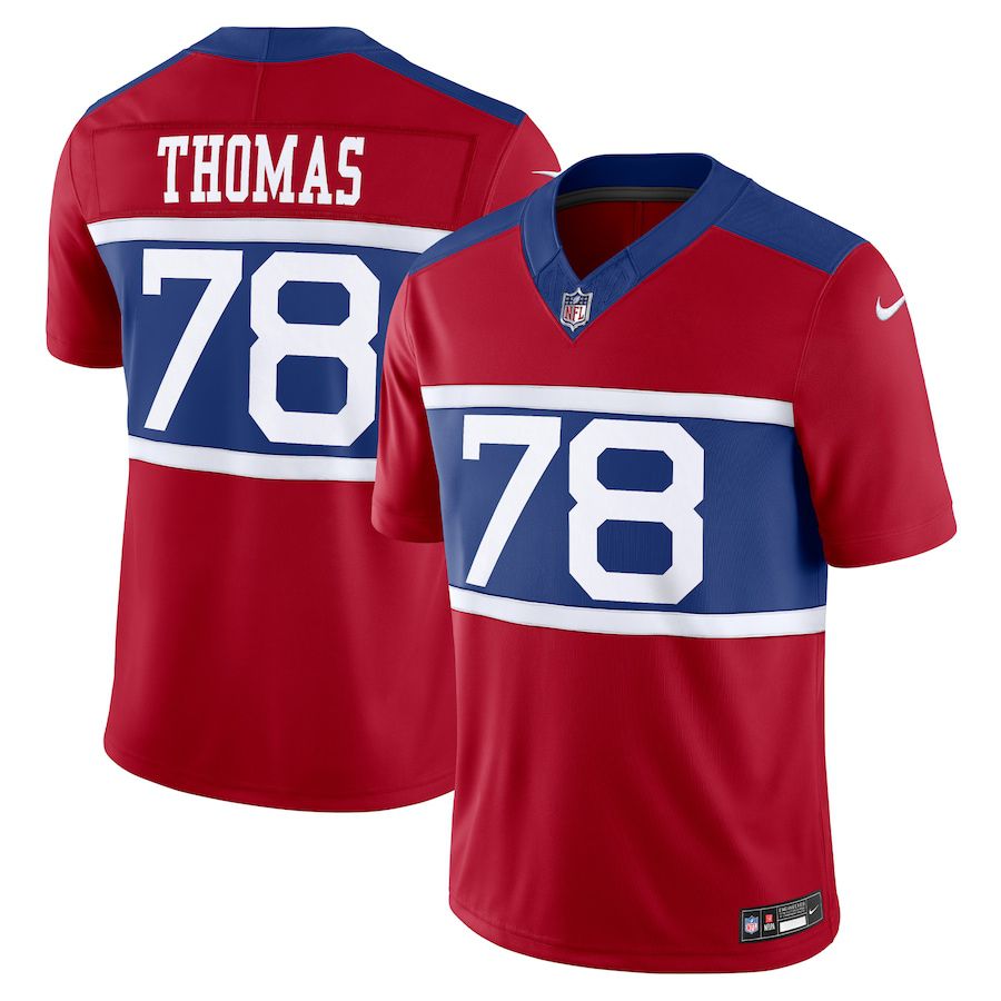Men New York Giants #78 Andrew Thomas Nike Century Red Alternate Vapor F.U.S.E. Limited NFL Jersey->new york giants->NFL Jersey